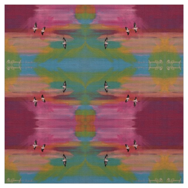 Pelicans at Sunrise Fabric (Swatch)