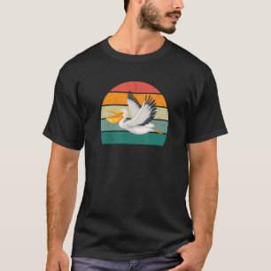 Pelicans Big Beak Pelican Beak Fish Fly Wings Red  T-Shirt