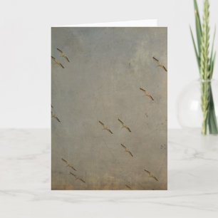 Pelicans In Flight Card