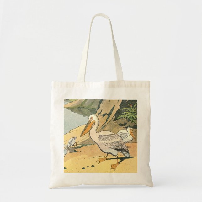 Pelicans in the Harbor Tote Bag (Front)