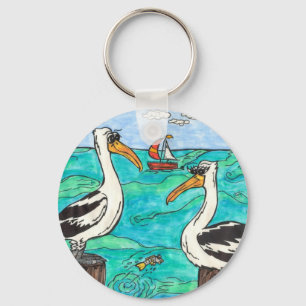 Pelicans Key Chain