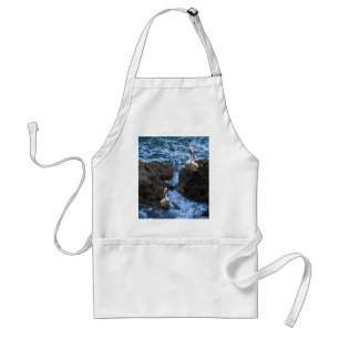Pelicans On Sea Rocks, Standard Apron