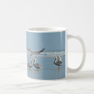 Pelicans on the Beach Coffee Mug