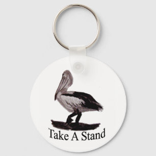 Pelicans Take A Stand Key Ring