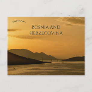 Peljesac Bridge in Neum Bosnia and Herzegovina Postcard