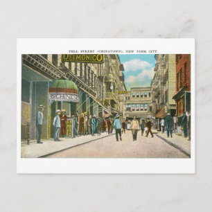 Pell Street (CHINATOWN), New York City (Vintage) Postcard