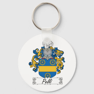 Pelli Family Crest Key Ring