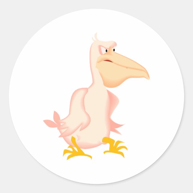 Pellin Pelican Classic Round Sticker (Front)