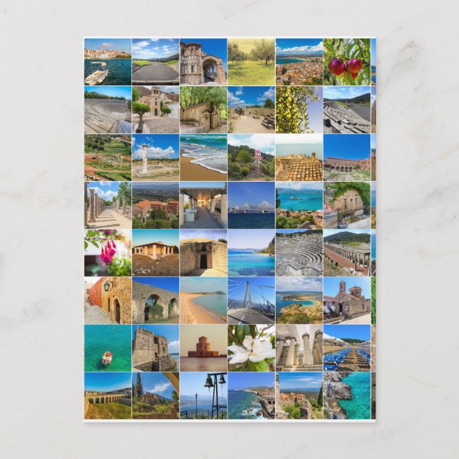 Peloponnese Greece Postcard Set – Scenic European  (Front)