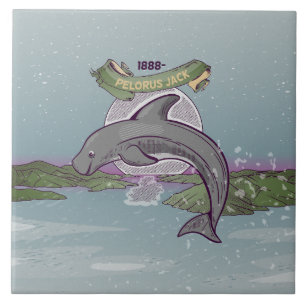 Pelorus Jack New Zealand Dolphin Tile