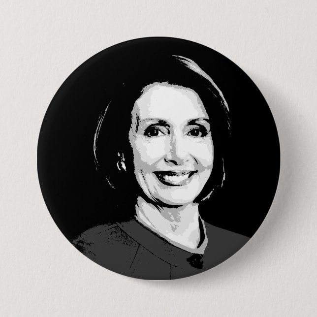 PELOSI 7.5 CM ROUND BADGE (Front)
