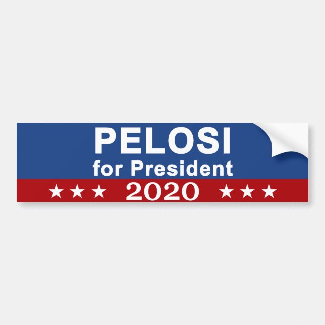 Pelosi for President 2020 Bumper Sticker (Front)
