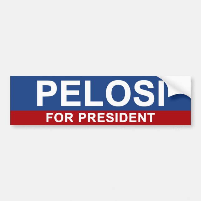 Pelosi for President Bumper Sticker (Front)