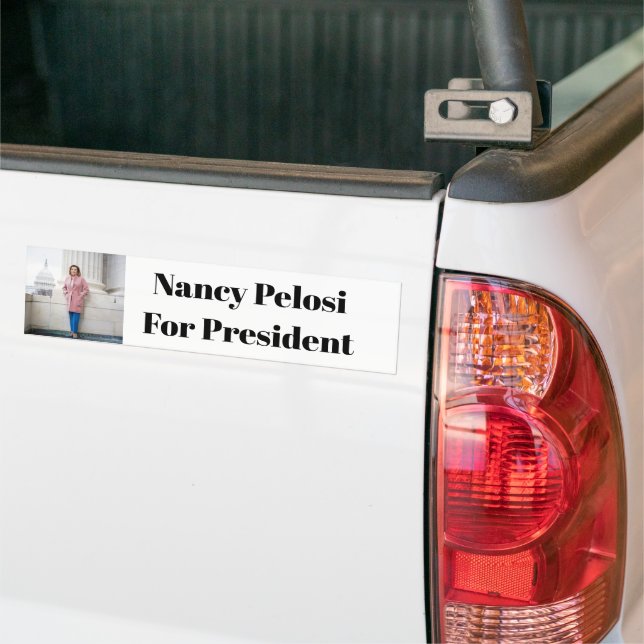 Pelosi For President Bumper Sticker  (On Truck)