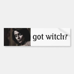Pelosi- got witch? bumper sticker