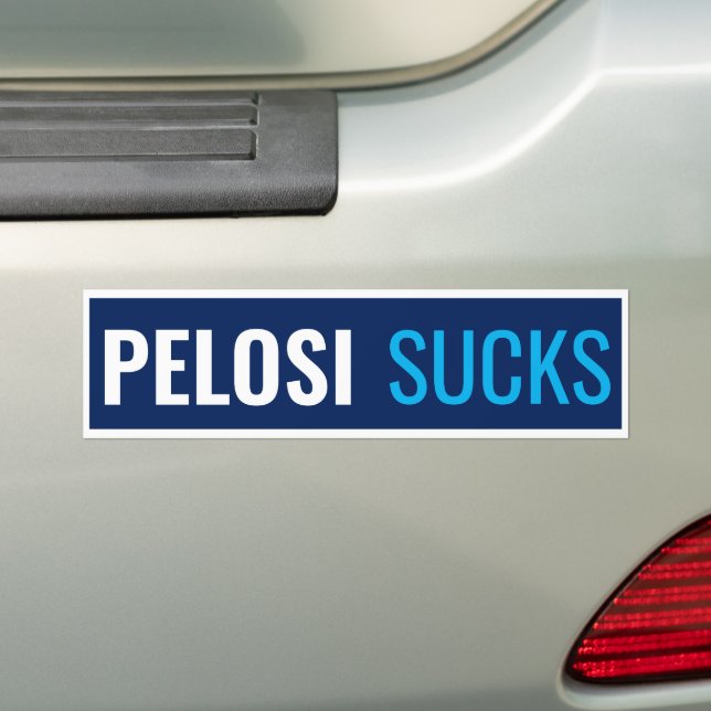 Pelosi Sucks Bumper Sticker (On Car)