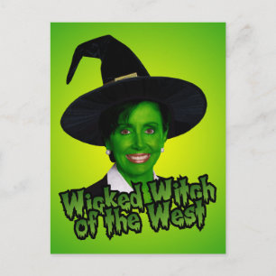 Pelosi Wicked Witch of the West Postcard