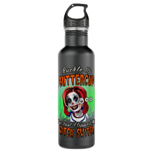 Pelosi Witch Halloween Costume Drunk Scary Nancy P 710 Ml Water Bottle
