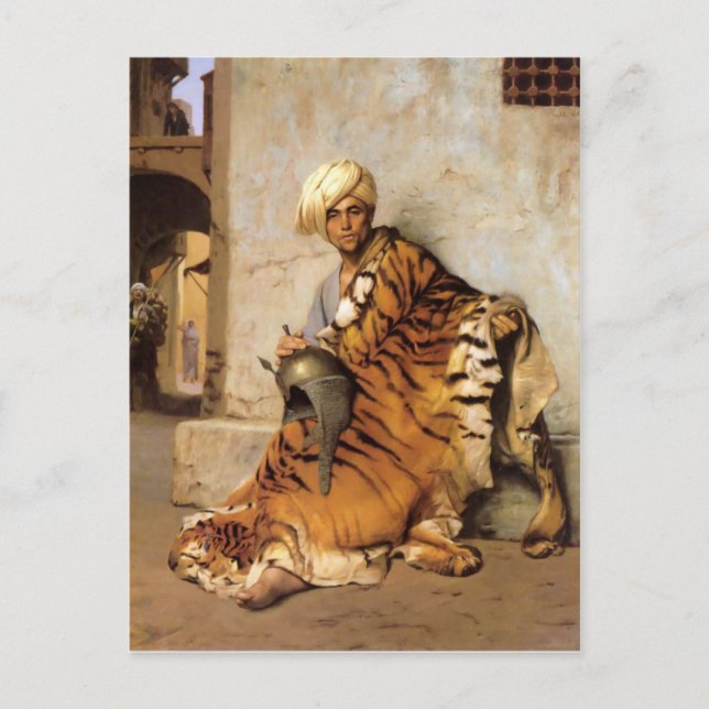 Pelt Merchant of Cairo by Jean-Leon Gerome Postcard (Front)