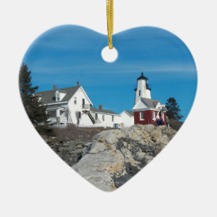 Pemaquid Lighthouse 24 Ceramic Tree Decoration