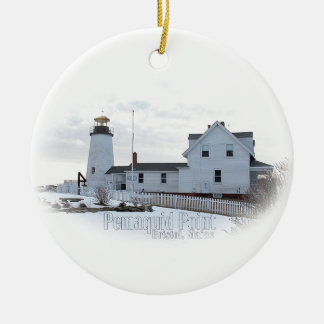 Pemaquid Lighthouse Ceramic Tree Decoration