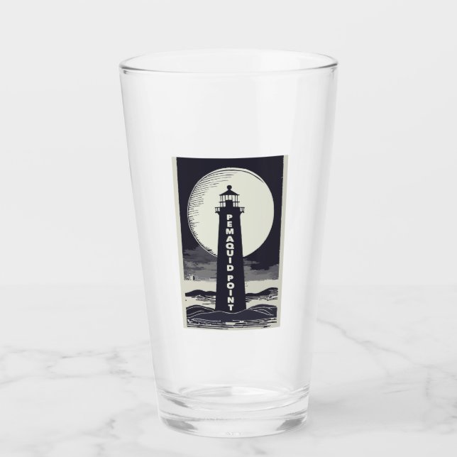 Pemaquid Point Light Moon Glass (Front)