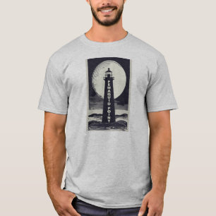Pemaquid Point Light Moon T-Shirt