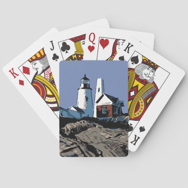 PEMAQUID POINT LIGHT PLAYING CARDS (Back)