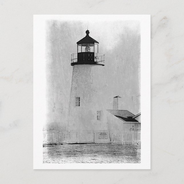 Pemaquid Point Lighthouse in Maine Postcard (Front)