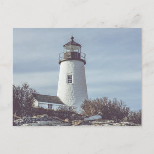 Pemaquid Point Lighthouse Maine Coast Postcard