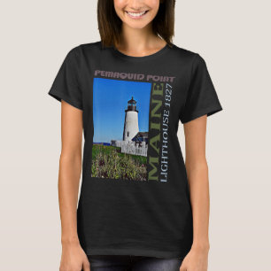 Pemaquid Point Lighthouse Maine Design T-Shirt