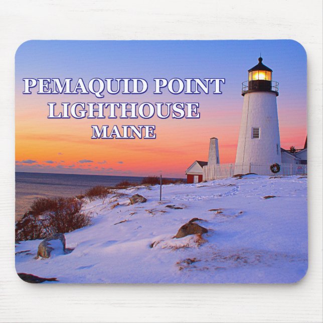 Pemaquid Point Lighthouse, Maine Mouse Mat (Front)