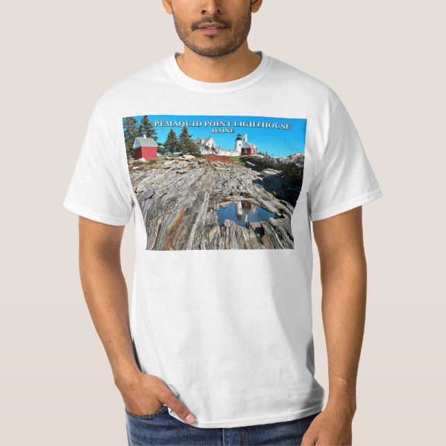 Pemaquid Point Lighthouse, Maine T-Shirt (Front)