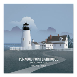 Pemaquid Point Lighthouse Poster