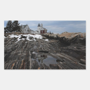 Pemaquid Point  Lighthouse Rectangular Sticker