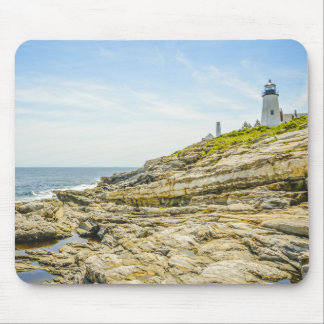 Pemaquid Point Maine Lighthouse and Ocean Mouse Mat