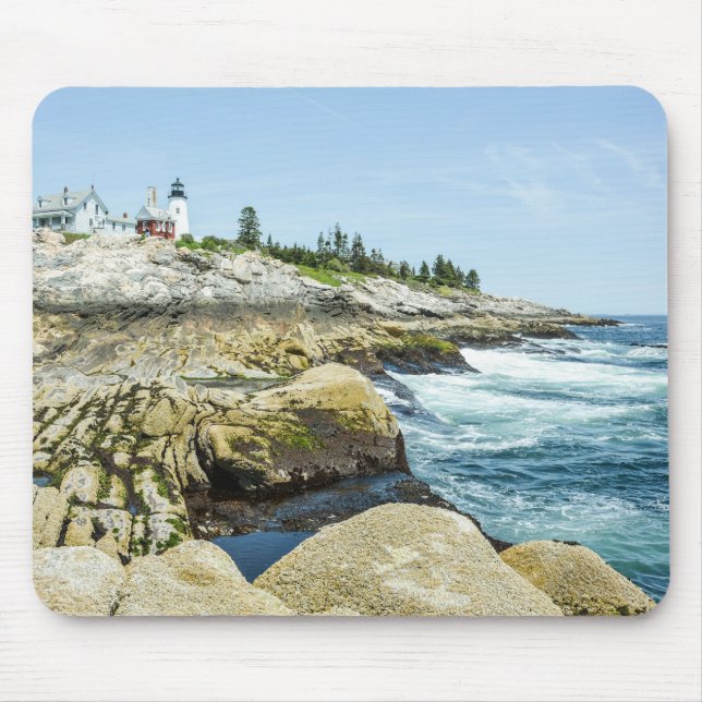 Pemaquid Point Maine Lighthouse Mouse Mat (Front)