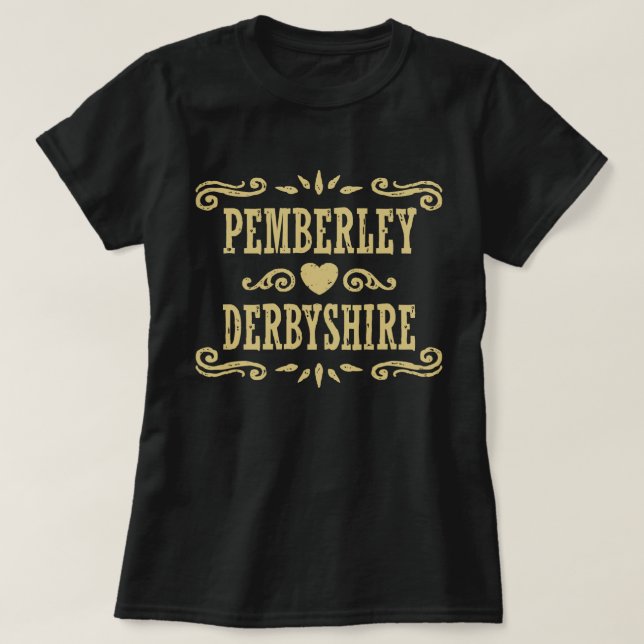 Pemberley Derbyshire T-Shirt (Design Front)