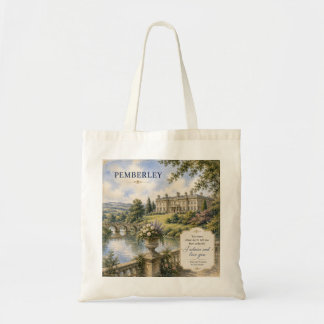 Pemberlyt Pride and Prejudice Jane Austen Tote Bag