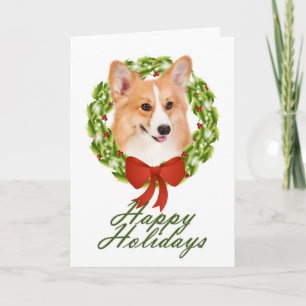 Pembroke Corgi Christmas Card