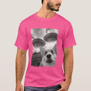 Pembroke Corgi Dog UFO Alien Extraterrestrial Self T-Shirt