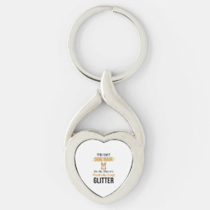 Pembroke Corgi Glitter Funny Dog Lover Design_1 Key Ring