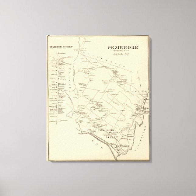 Pembroke, Merrimack Co Canvas Print (Front)