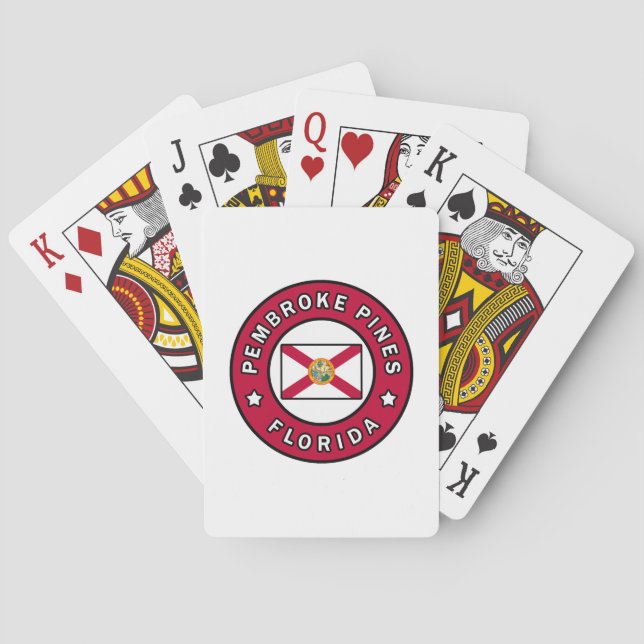 Pembroke Pines Florida Playing Cards (Back)