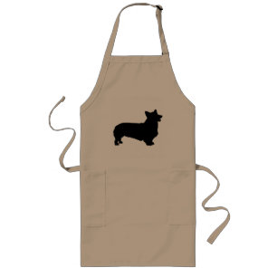 Pembroke Welsh Corgi (black) Long Apron
