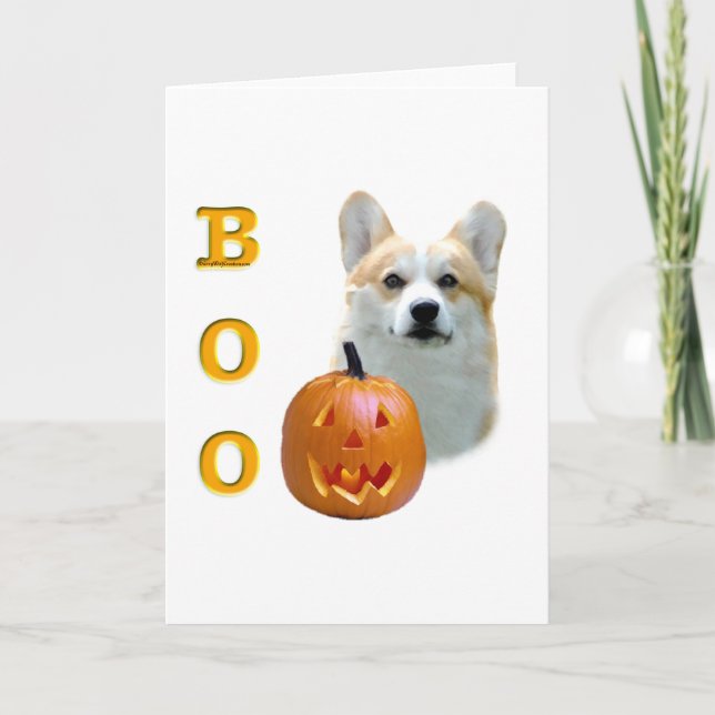 Pembroke Welsh Corgi Boo Card (Front)