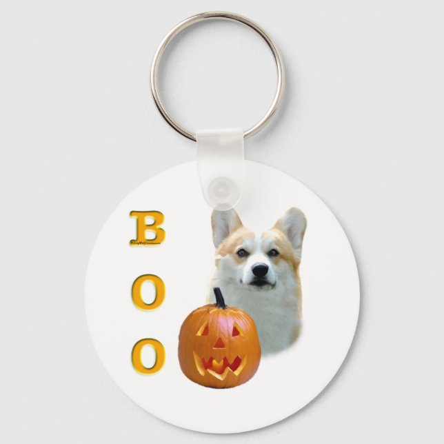 Pembroke Welsh Corgi Boo Key Ring (Front)