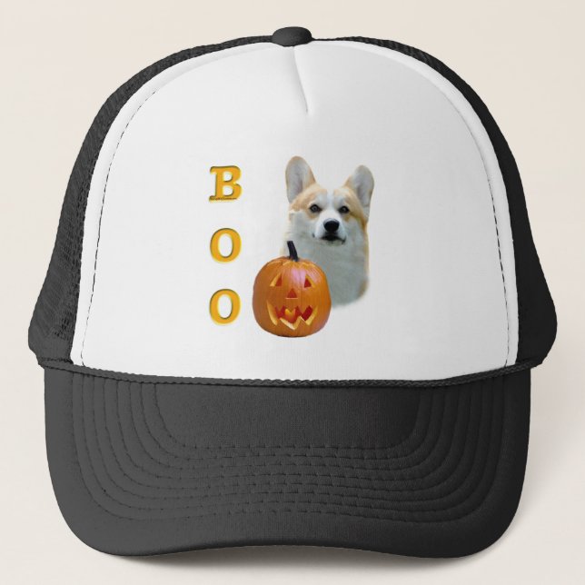 Pembroke Welsh Corgi Boo Trucker Hat (Front)