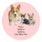 Pembroke Welsh Corgi Breast Cancer Address Label