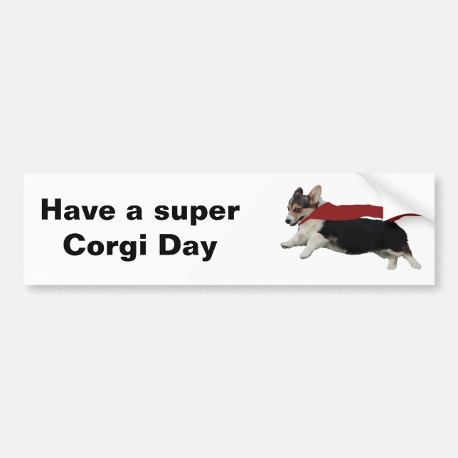 Pembroke Welsh Corgi Bumper Sticker (Front)